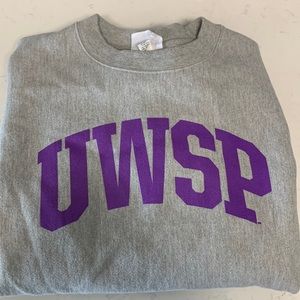 Champion brand UWSP crew neck. Size L.